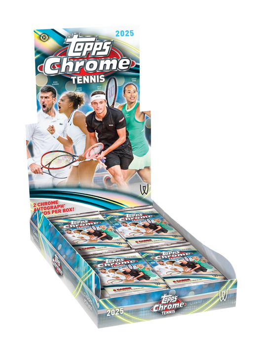 2025 TOPPS CHROME TENNIS HOBBY BOX 2 AUTO